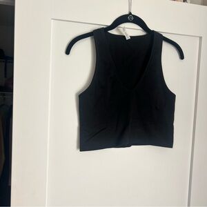 Like new athleta ribbed vneck cropped tank top